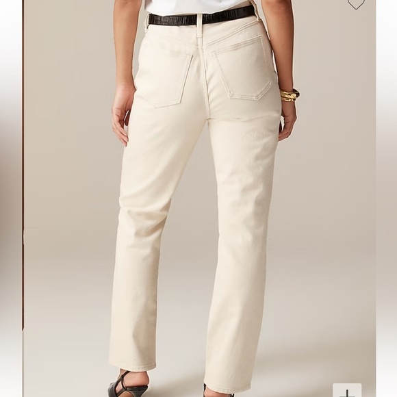 J crew petite Classic straight jean in ecru - Picture 3 of 6
